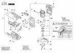 Bosch 3 601 JF2 000 Gws 10,8 V-Ec Cordless Angle Grinder 220 V / Eu Spare Parts